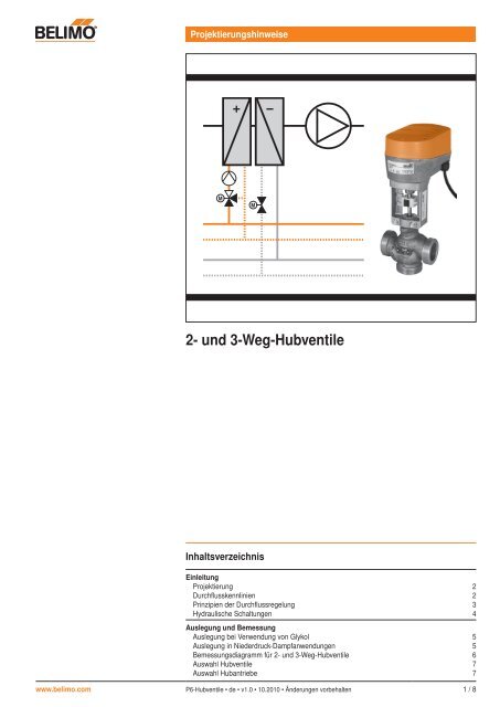 2- und 3-Weg-Hubventile - Belimo