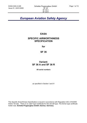 European Aviation Safety Agency - EASA - Europa