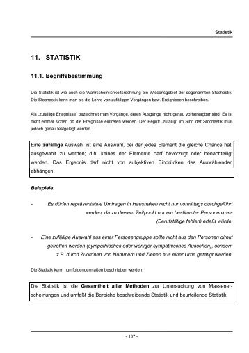 11. STATISTIK - Mathe Online