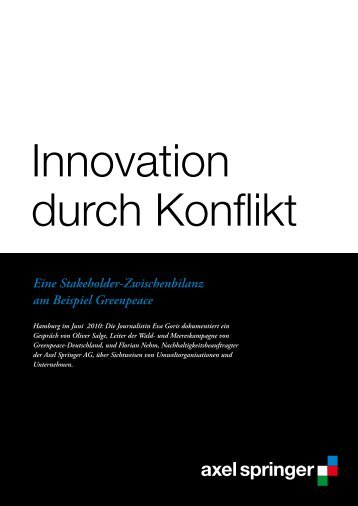 Innovation durch Konflikt - Axel Springer AG