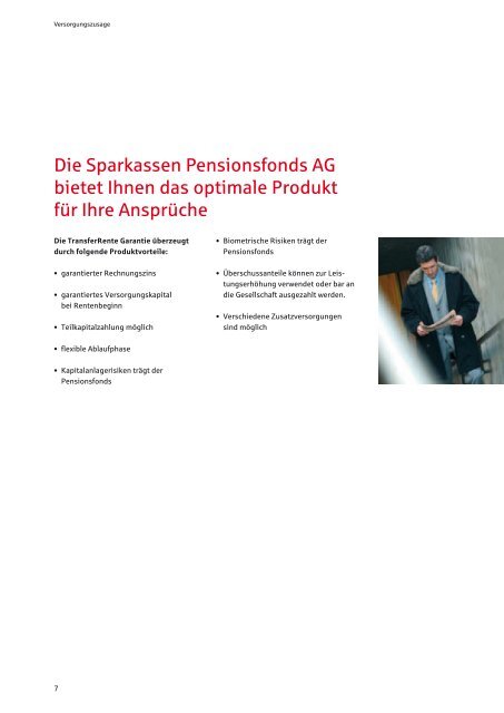 S Sparkasse S Sparkassen Pensionsfonds Mit der ... - S-pension.de