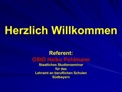 OStD Heiko Pohlmann, Seminarvorstand By - innovelle-bs