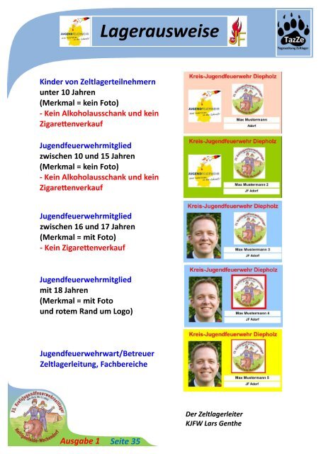 Ausgabe 1 - Zeltlager 2013