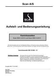 Scan A/S Aufstell- und Bedienungsanleitung
