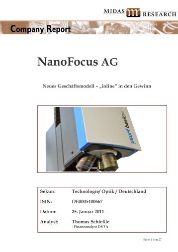 NanoFocus AG (von MIDAS Research)