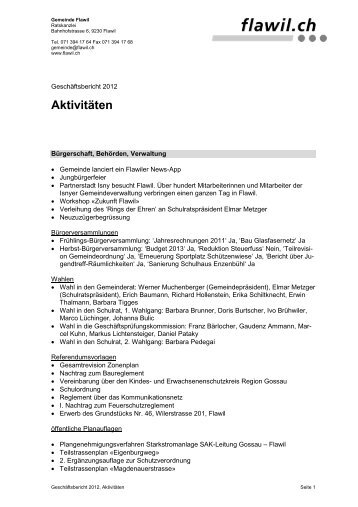 Aktivitäten 2012 [PDF, 59 KB] - Flawil