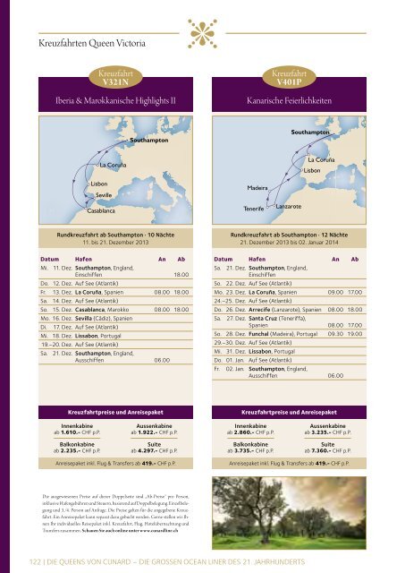 Cunard Katalog 2013/14