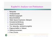 Kapitel 4: Analyse von Petrinetzen