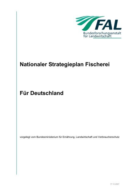 Nationaler Strategieplan (NSP) (pdf-Datei | 4,5 MB) - Portal-Fischerei