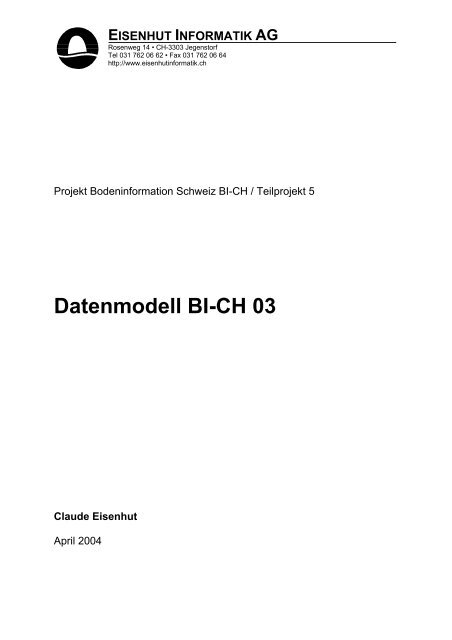 Datenmodell BI-CH 03 - Bodeninformation Schweiz ...