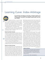 Learning Curve: Index-Arbitrage - Maxblue