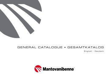 GENERAL CATALOGUE • GESAMTKATALOG