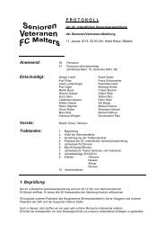 Anwesend: Entschuldigt: Vorsitz: Traktanden: 1 ... - FC Malters