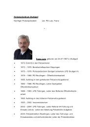 Biografien Künftige Polizeipräsidenten (PDF) - Baden-Württemberg