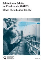 Schülerinnen, Schüler und Studierende 2004/05 Elèves et étudiants ...
