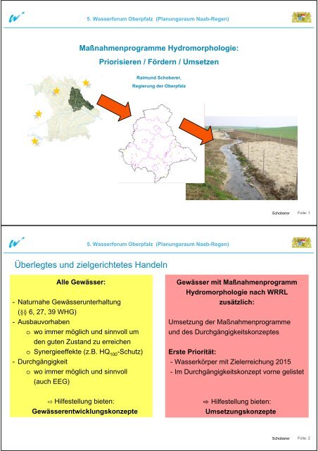 Überlegtes und zielgerichtetes Handeln - Regierung der Oberpfalz ...