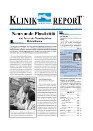 KLINIK REPORT - Fachklinik Lenggries