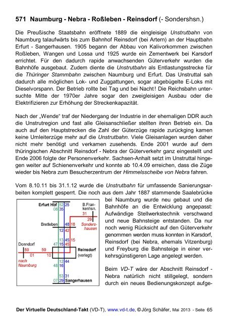 Der Virtuelle Deutschland-Takt - KBS 550 bis 579 ... - Franken in Takt