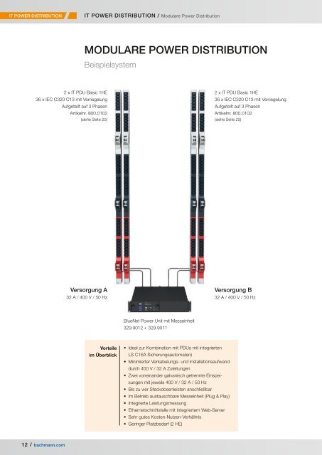 IT Power Distribution - BACHMANN PDF-Katalog - Max Hauri AG