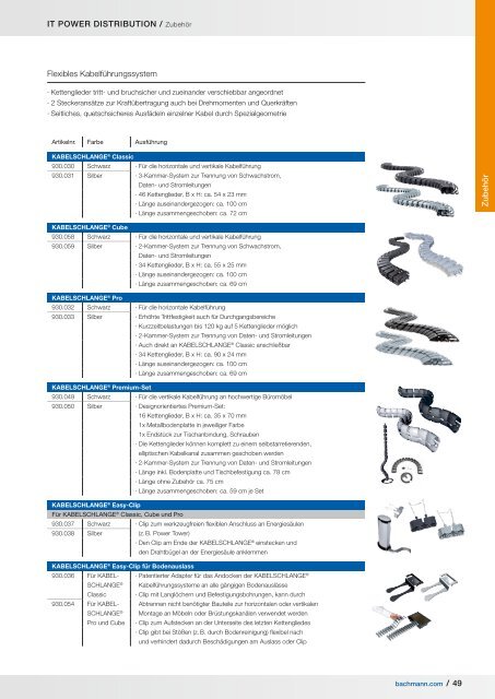 IT Power Distribution - BACHMANN PDF-Katalog - Max Hauri AG