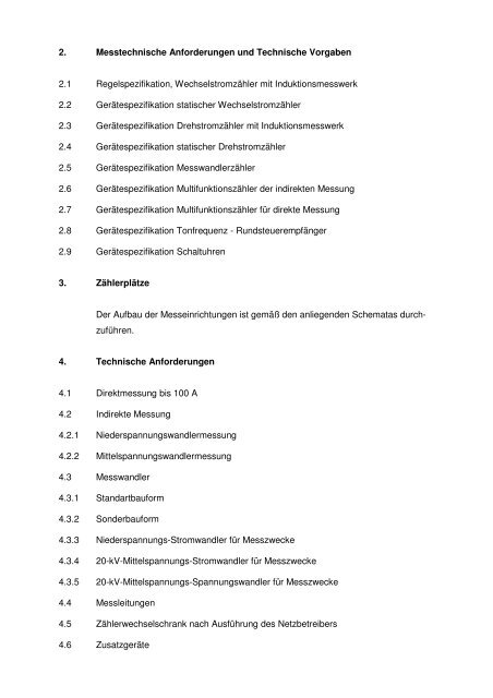 Messstellenrahmenvertrag für Strom - Kraftwerke Haag