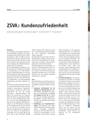 ZSVA: Kundenzufriedenheit