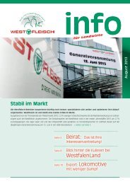 Ausgabe August 2013 - Westfleisch e.G.