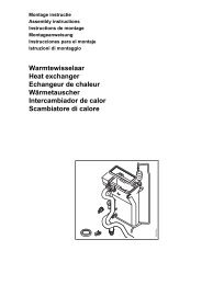 Warmtewisselaar Heat exchanger Echangeur de chaleur ... - Oertli