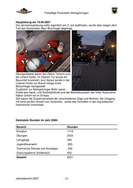 Jahresbericht 2007_2 - Feuerwehr Markgröningen