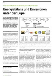 Energiebilanz und Emissionen unter der Lupe - Neosys AG