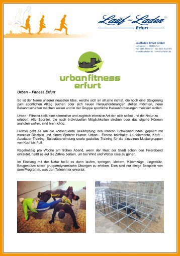 Urban – Fitness Erfurt - Laufladen Erfurt