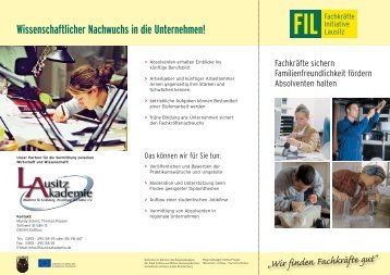 Flyer FIL - LASA Brandenburg GmbH