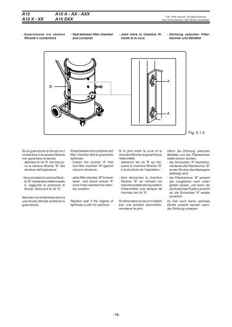 A15 A15 X - XX A15 A - AX - AXX A15 DXX - Nilfisk PARTS