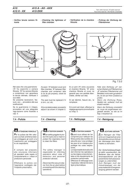 A15 A15 X - XX A15 A - AX - AXX A15 DXX - Nilfisk PARTS