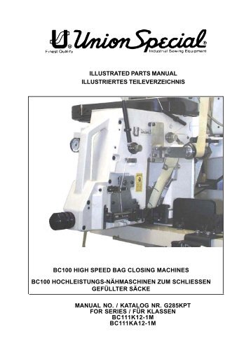 illustrated parts manual illustriertes teileverzeichnis bc100 high ...