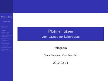 Platinen ätzen - vom Layout zur Leiterplatte - CCC FFM Wiki