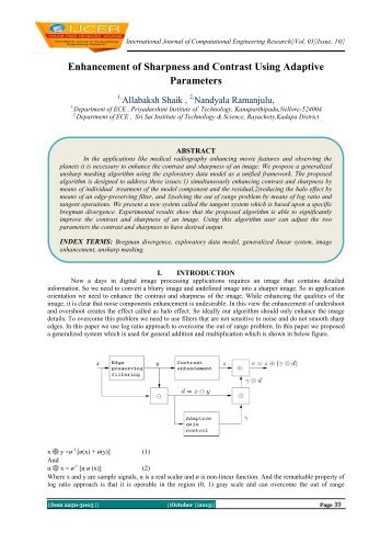 International Journal of Computational Engineering Research (IJCER)
