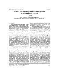 Various factors affecting microbial protein synthesis in the rumen