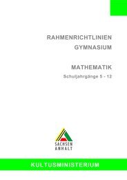 1 Aufgaben des Faches Mathematik am Gymnasium - M. Heinitz