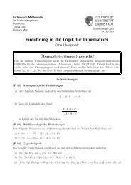 Einführung in die Logik für Informatiker - Fachbereich Mathematik ...