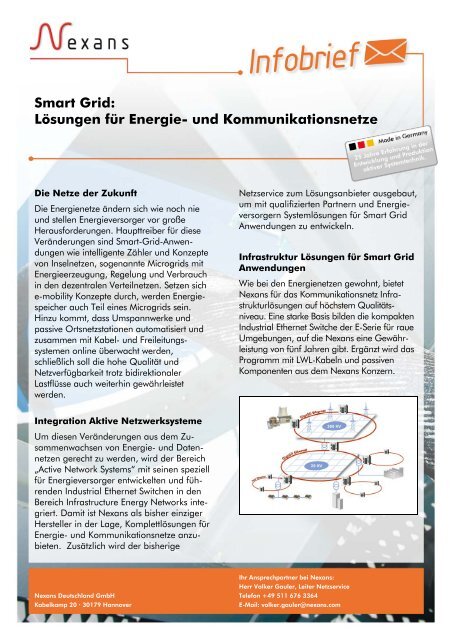 Smart Grid: Lösungen für Energie- und ... - Nexans