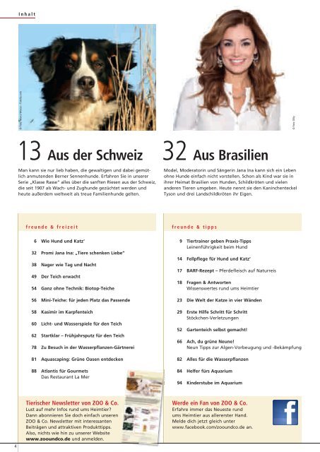 Freunde Magazin Frühling 2013 S. 01 - Alles für Tiere