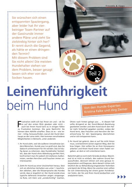 Freunde Magazin Frühling 2013 S. 01 - Alles für Tiere