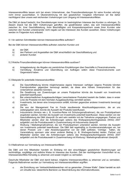Kundenbroschüre / Rahmenvereinbarung laut WAG - Dialog ...