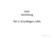 Java: Vererbung Teil 1: Grundlagen, UML - auf informatikZentrale.de