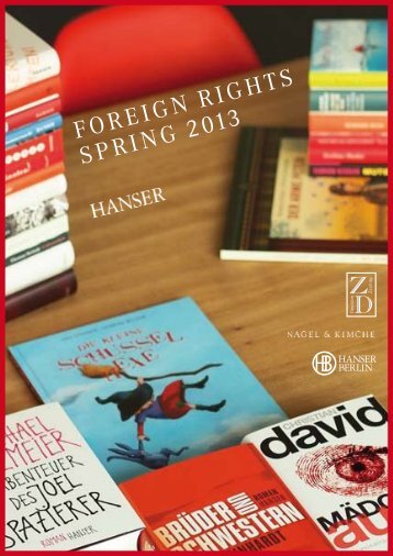 FOREIGN RIGHTS SPRING 2013 - Hanser Literaturverlage