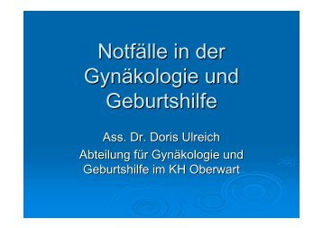 Vortrag Gyn-Geburt - Christophorus 16