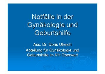 Vortrag Gyn-Geburt - Christophorus 16