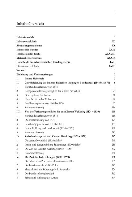 Innere Sicherheit Schweiz - Stromversorgungsrecht