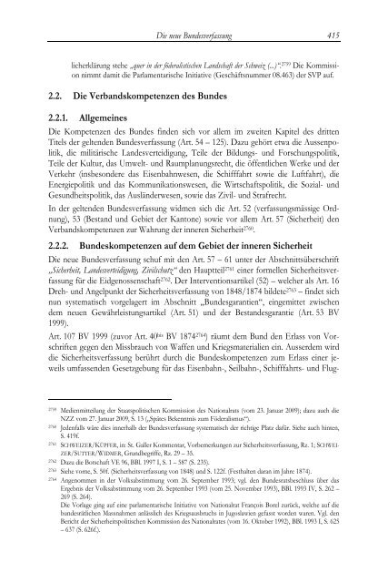 Innere Sicherheit Schweiz - Stromversorgungsrecht